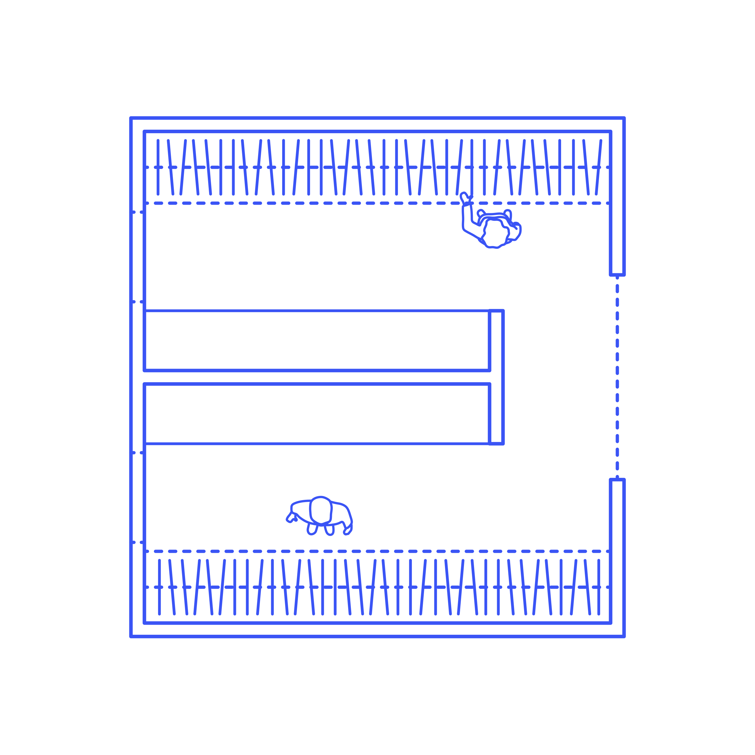 Layouts Closets Split Double Sided Walk In Closets Editable Svg Line Art Free Vectors